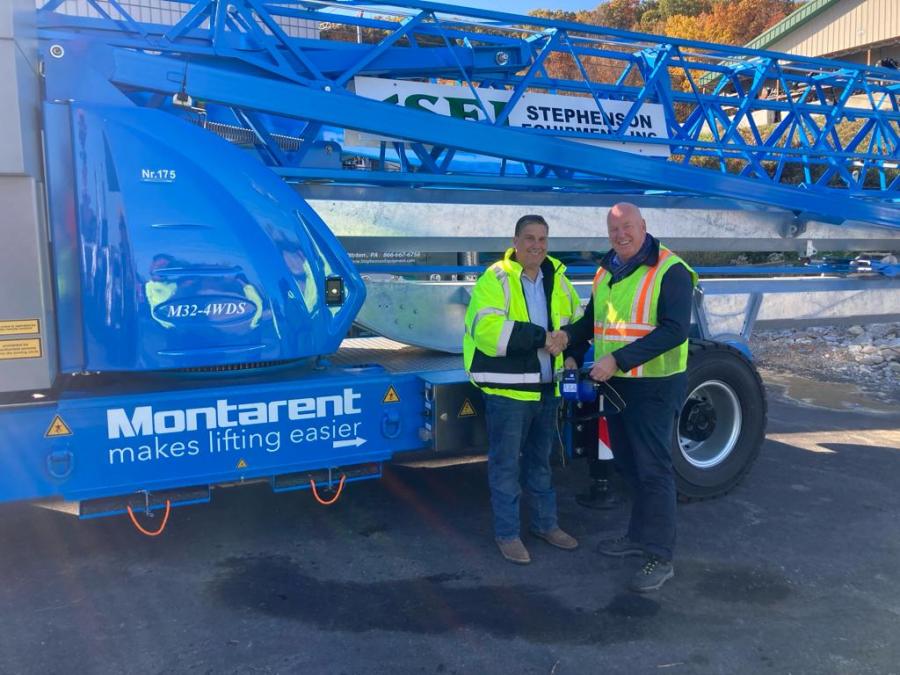 Stephenson Equipment Named Master Distributor of Montarent Cranes in United States